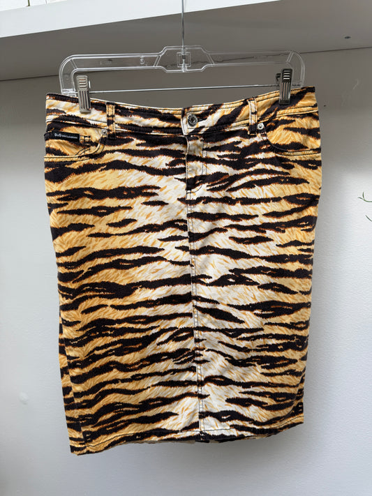 D&G Tiger Pencil Skirt