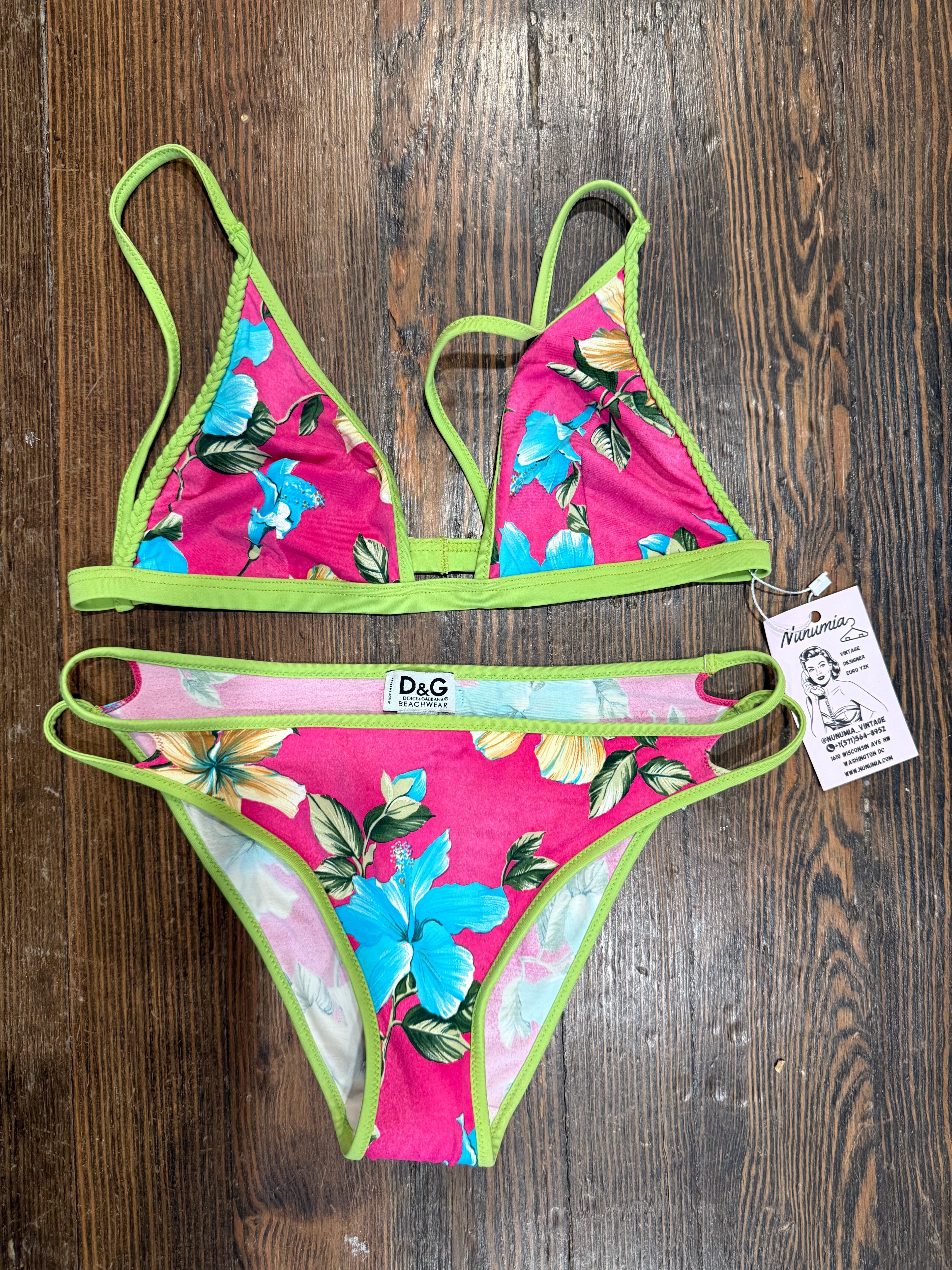 D&G Dolce & Gabbana Floral Bikini Set