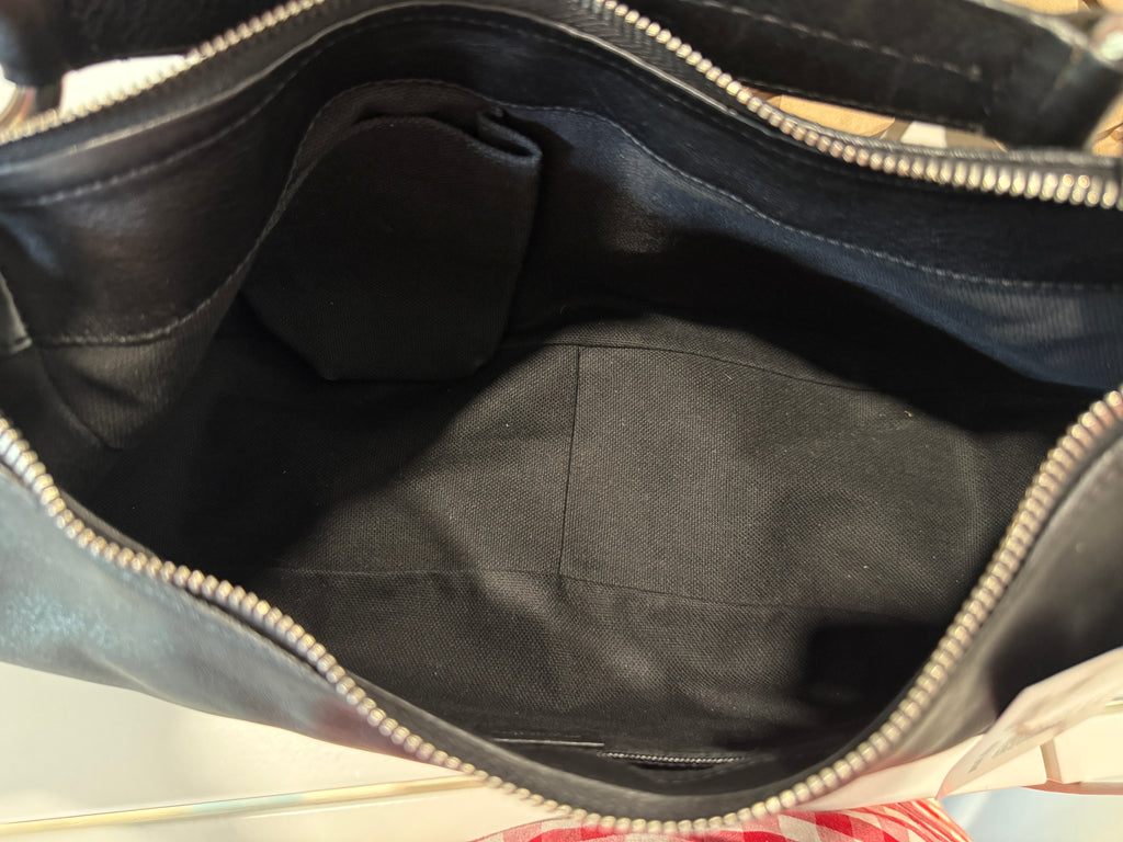 Burberry black leather purse