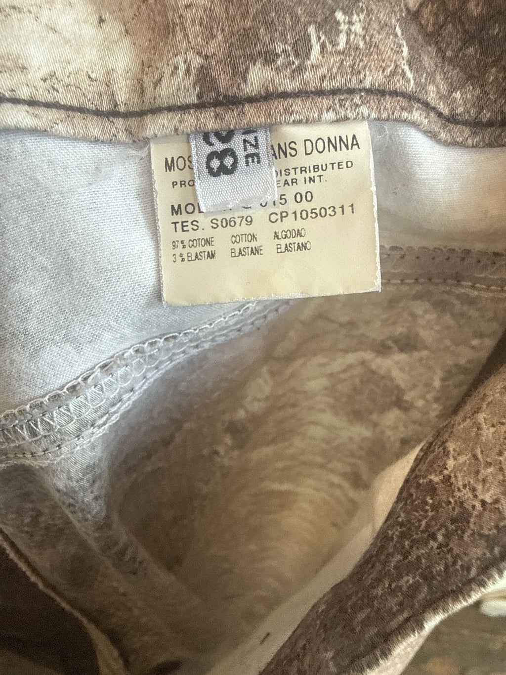 Moschino Snakeskin Print Pants