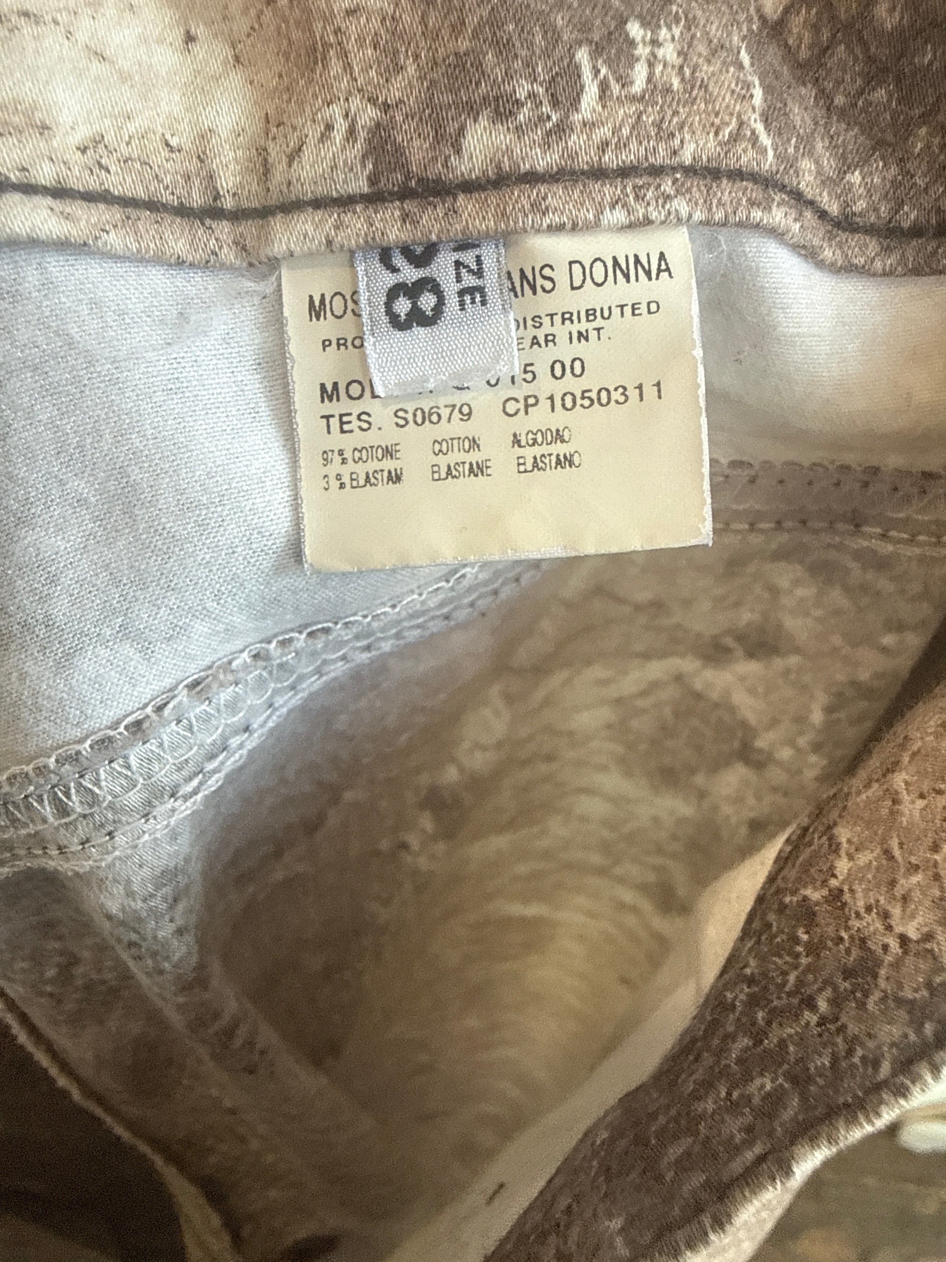 Moschino Snakeskin Print Pants