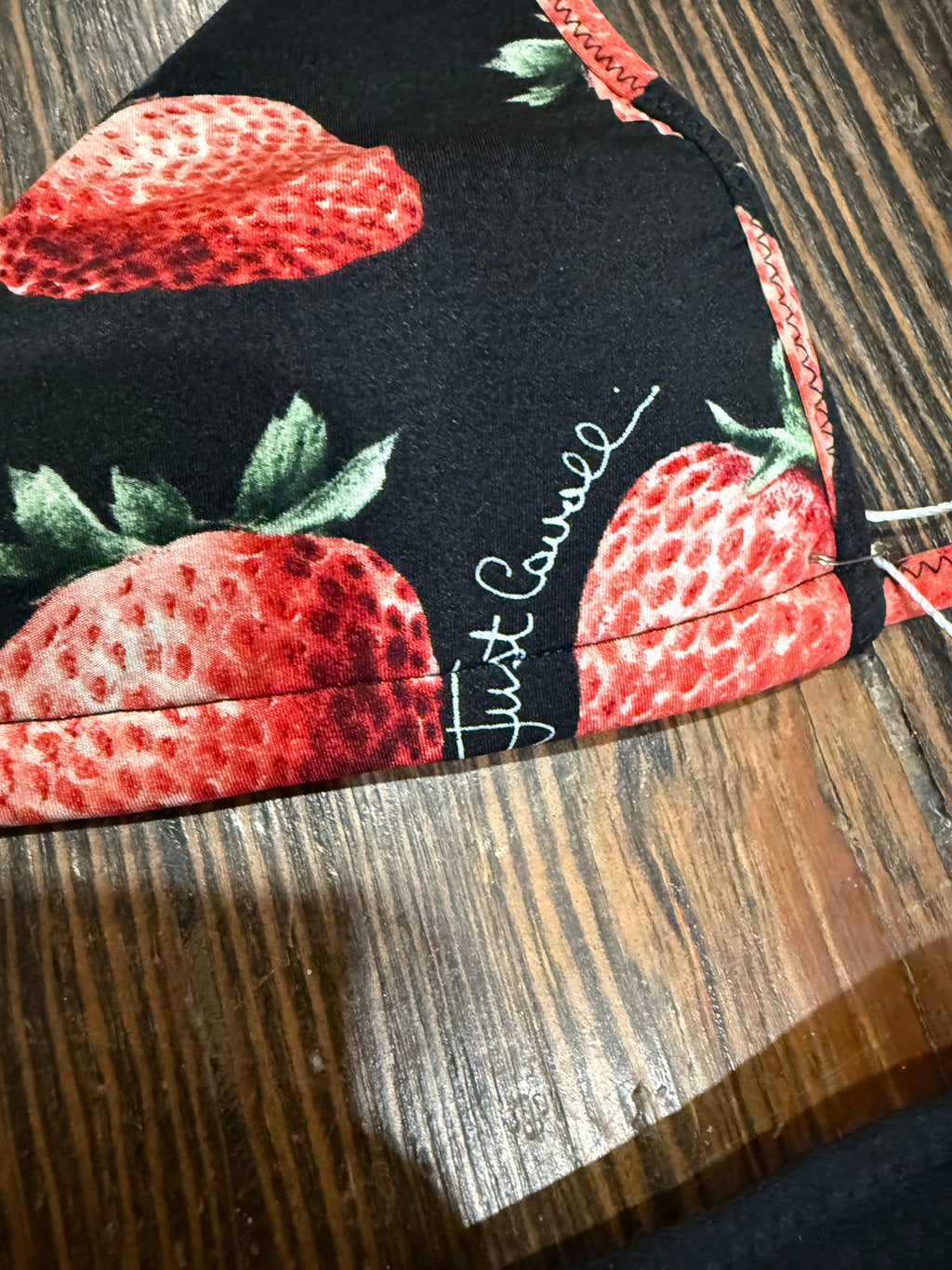 Vtg Cavalli Strawberry Bikini set as is