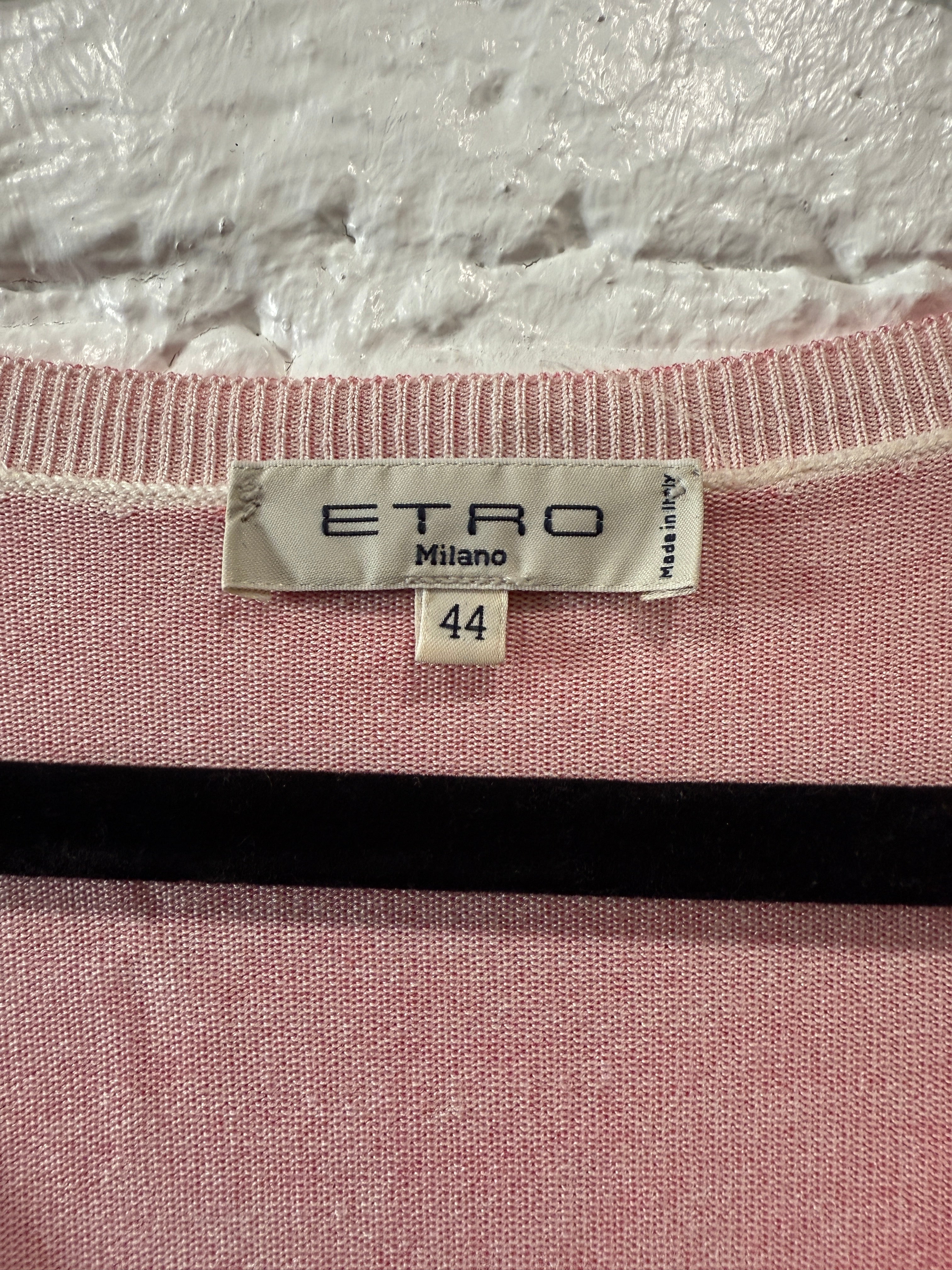 ETRO Silk  
Coral Red Sweater