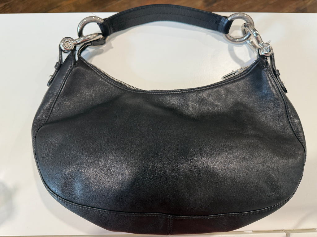 Burberry black leather purse