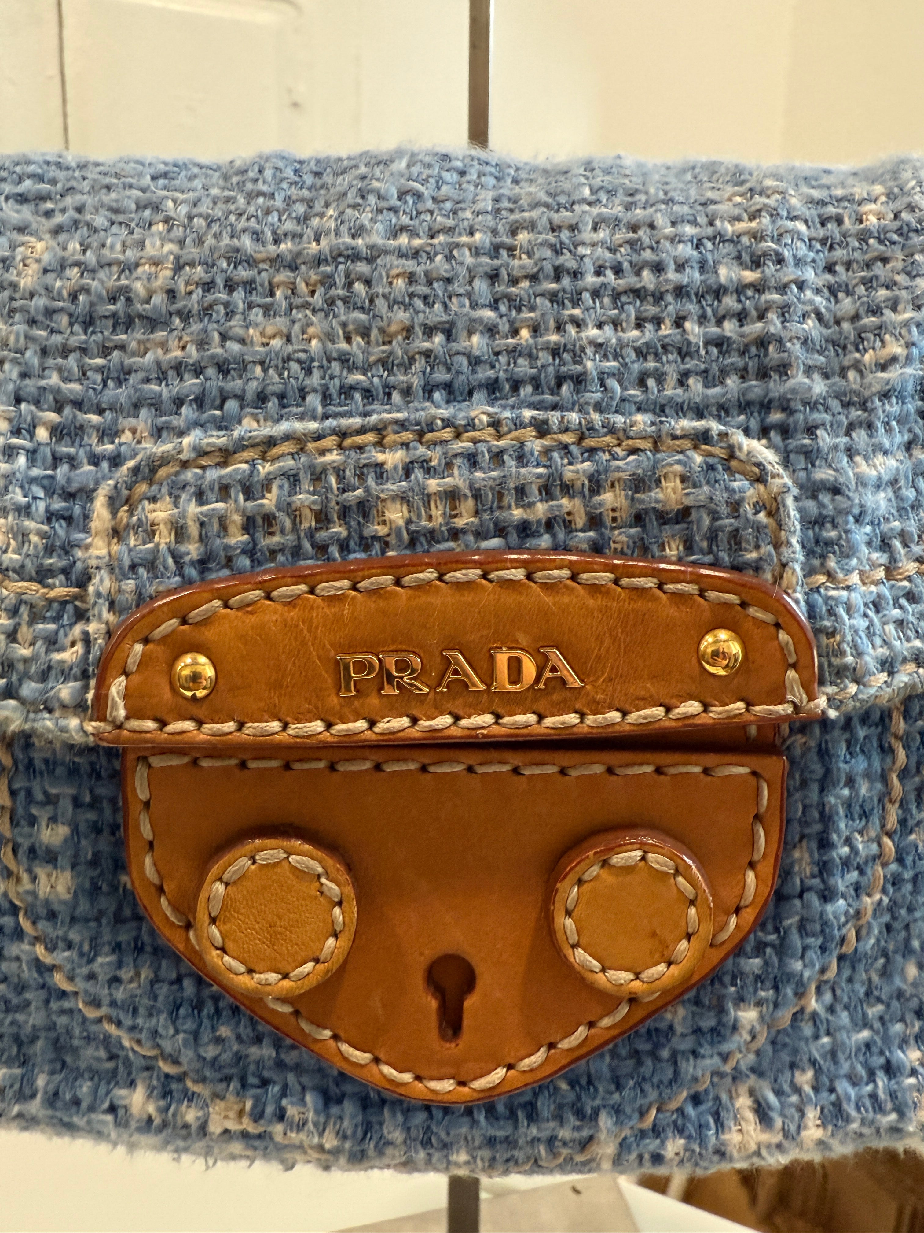 Prada Cleo Tweed Handbag