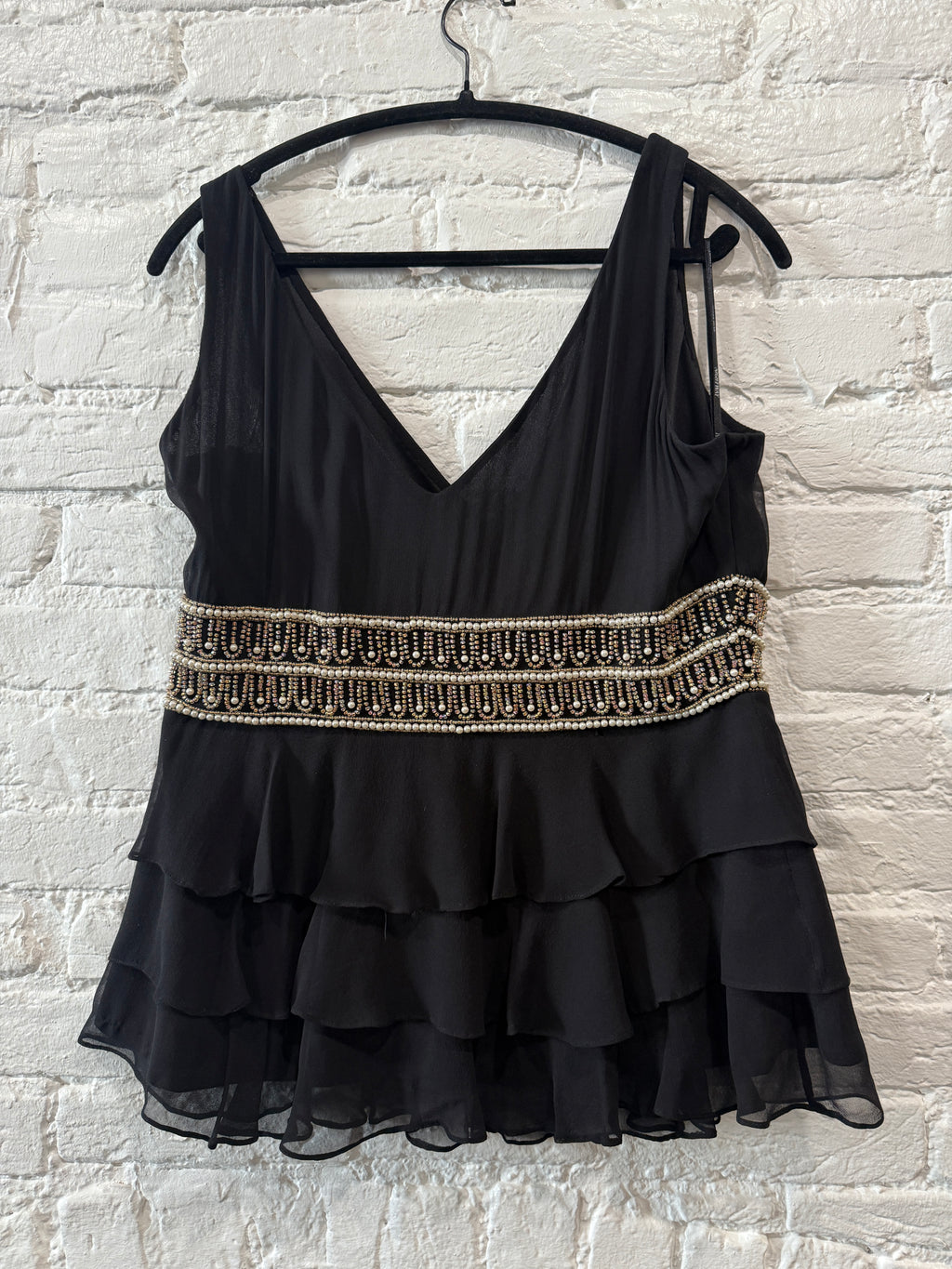 Night way beaded top