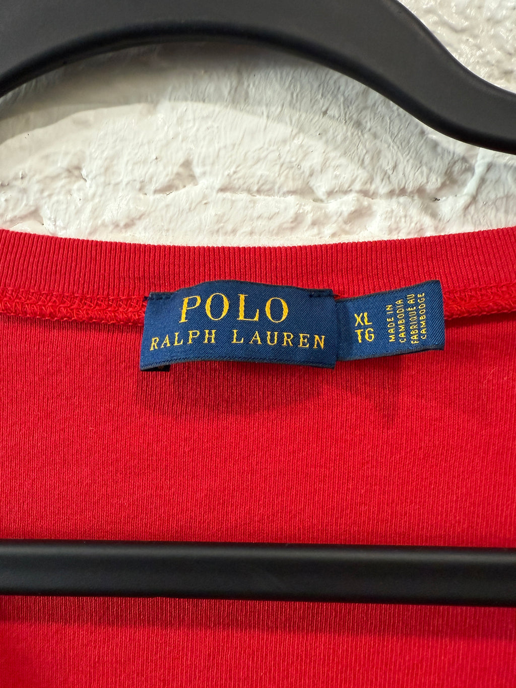 RL polo red top