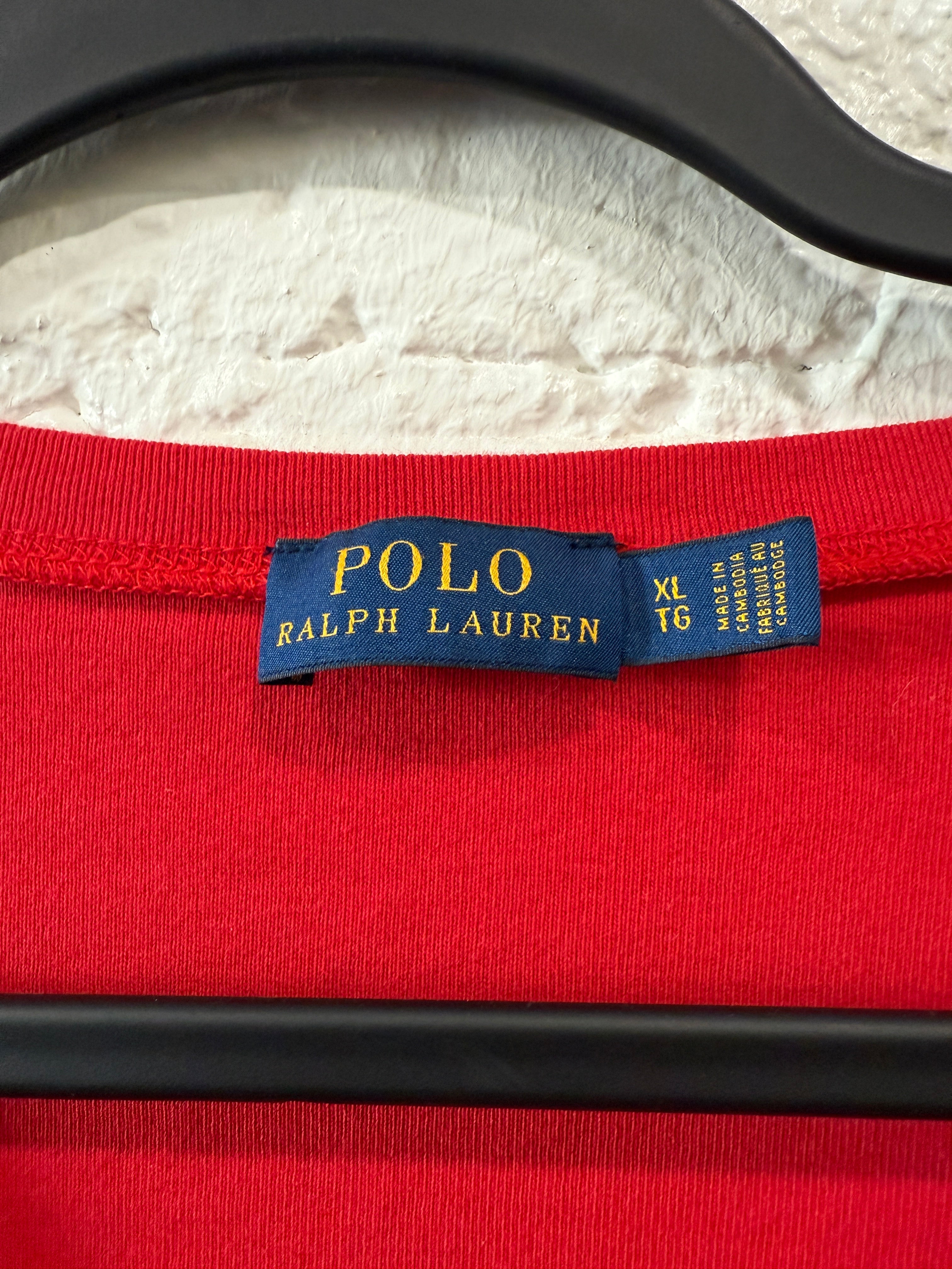 RL polo red top