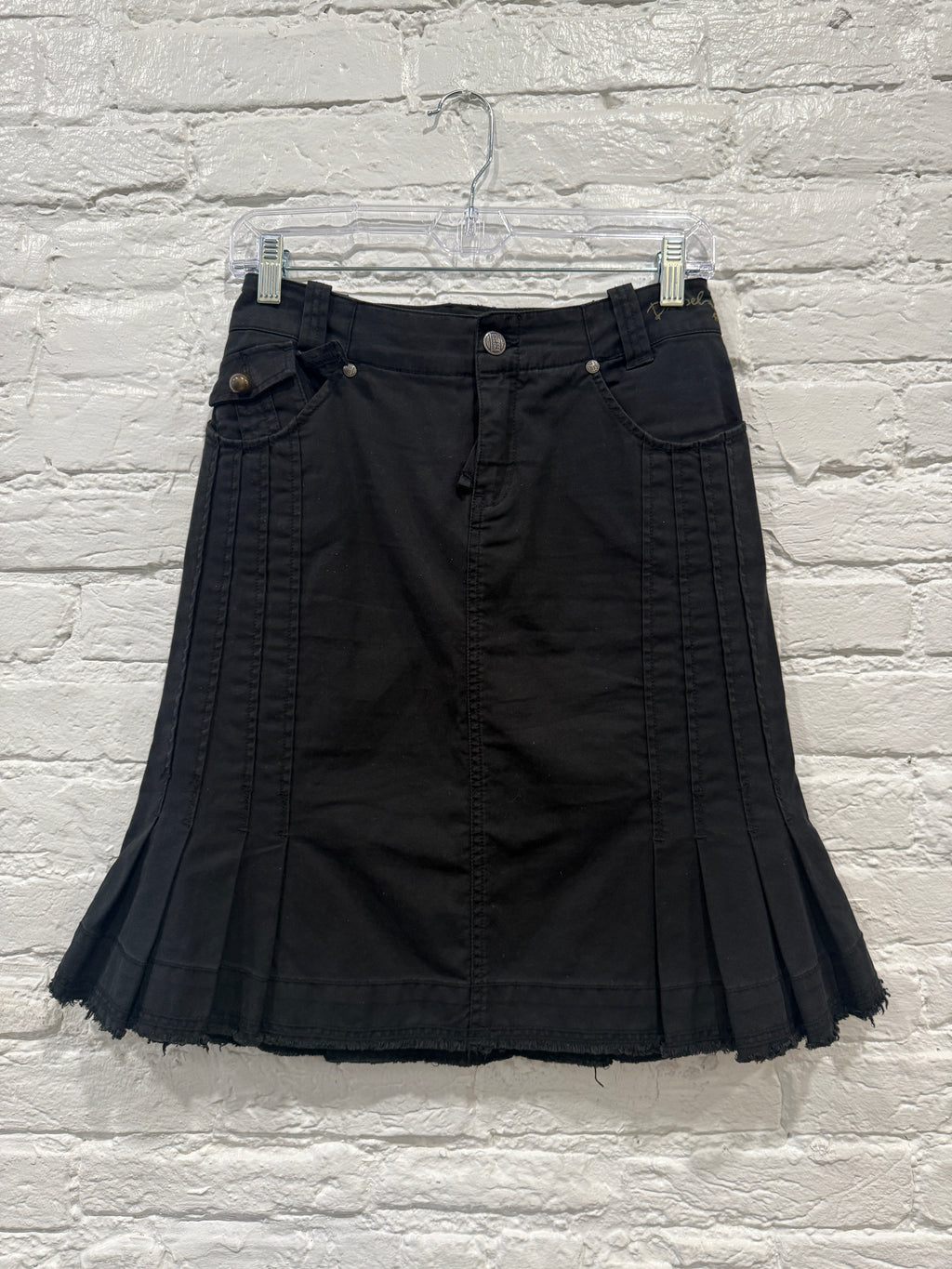 Diesel Black Midi Skirt