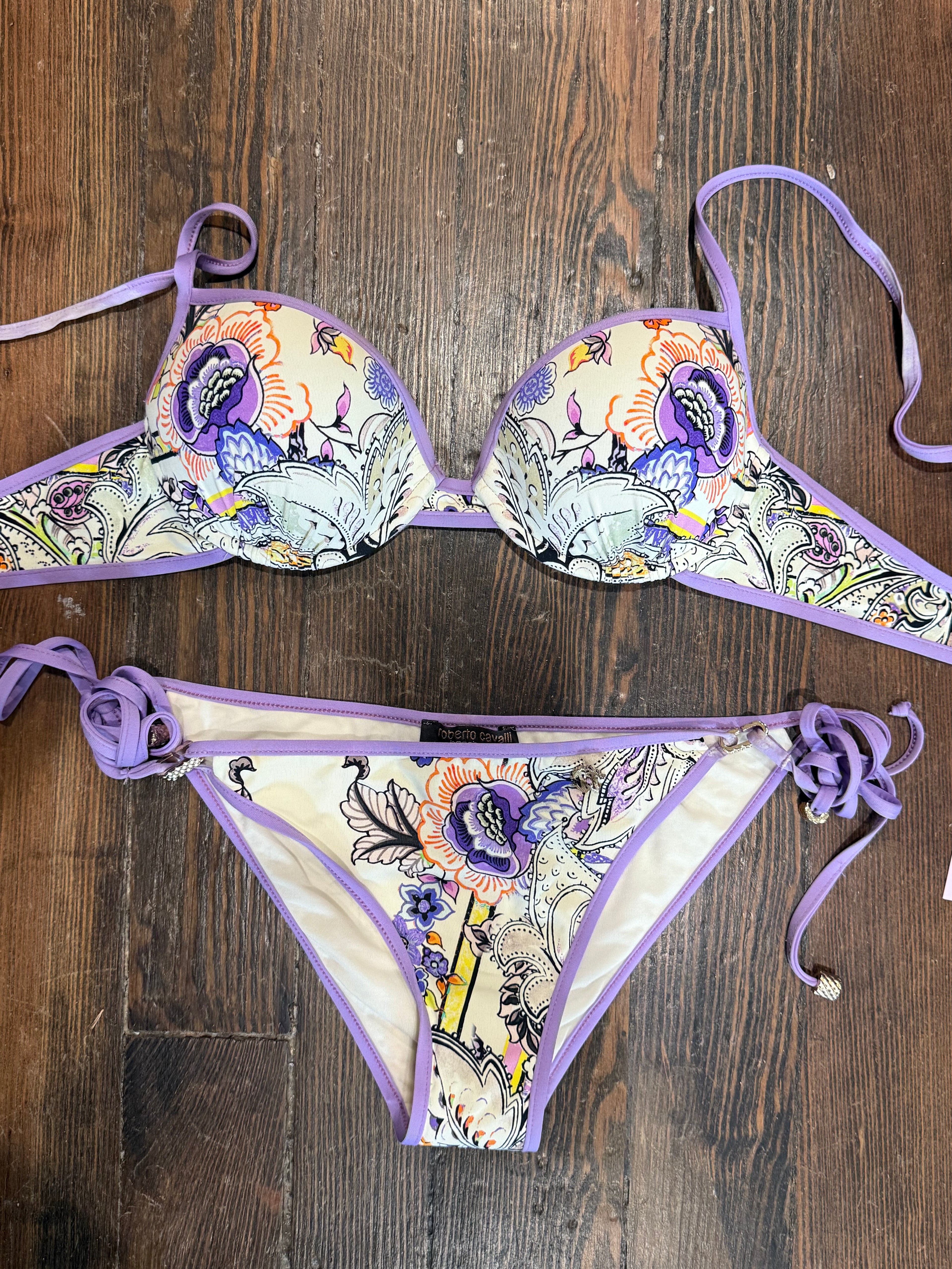 Vtg Cavalli Bikini Set as is