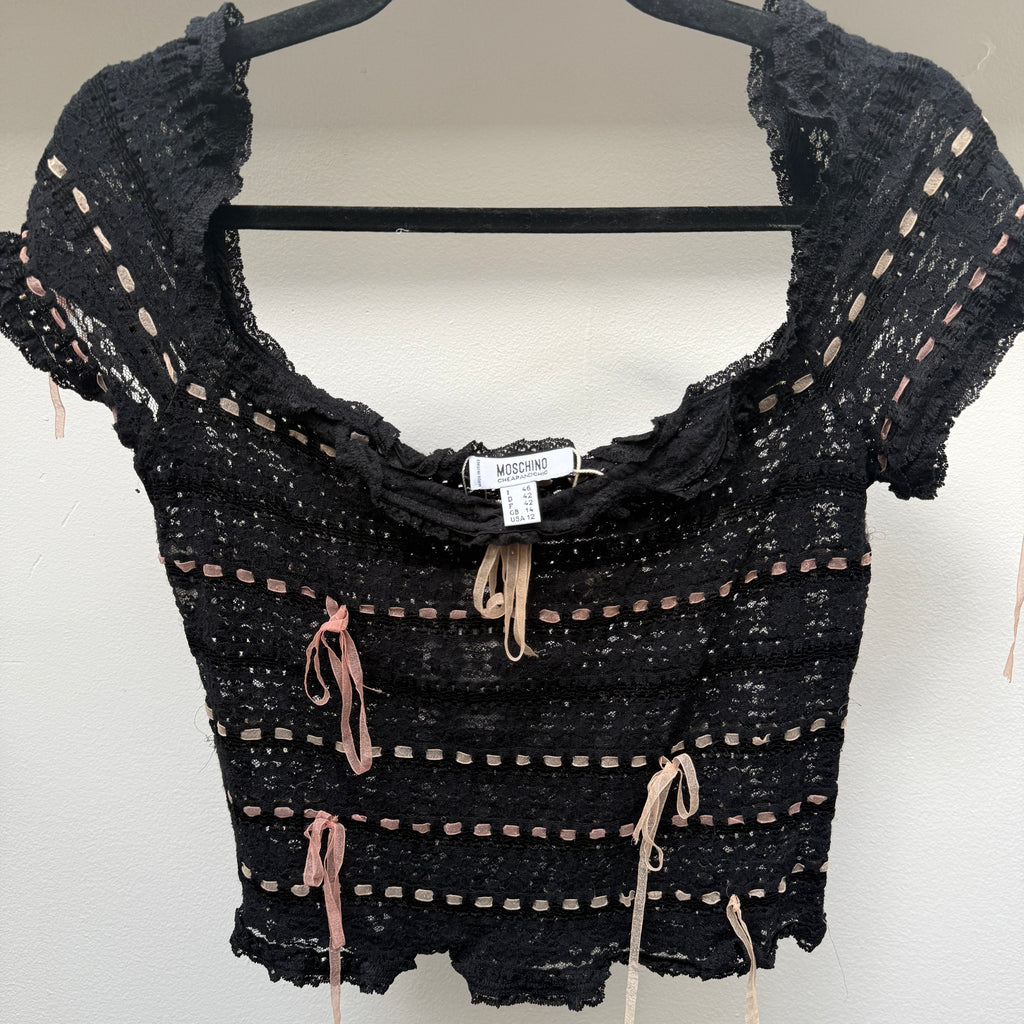 Moschino Lace top with Bows