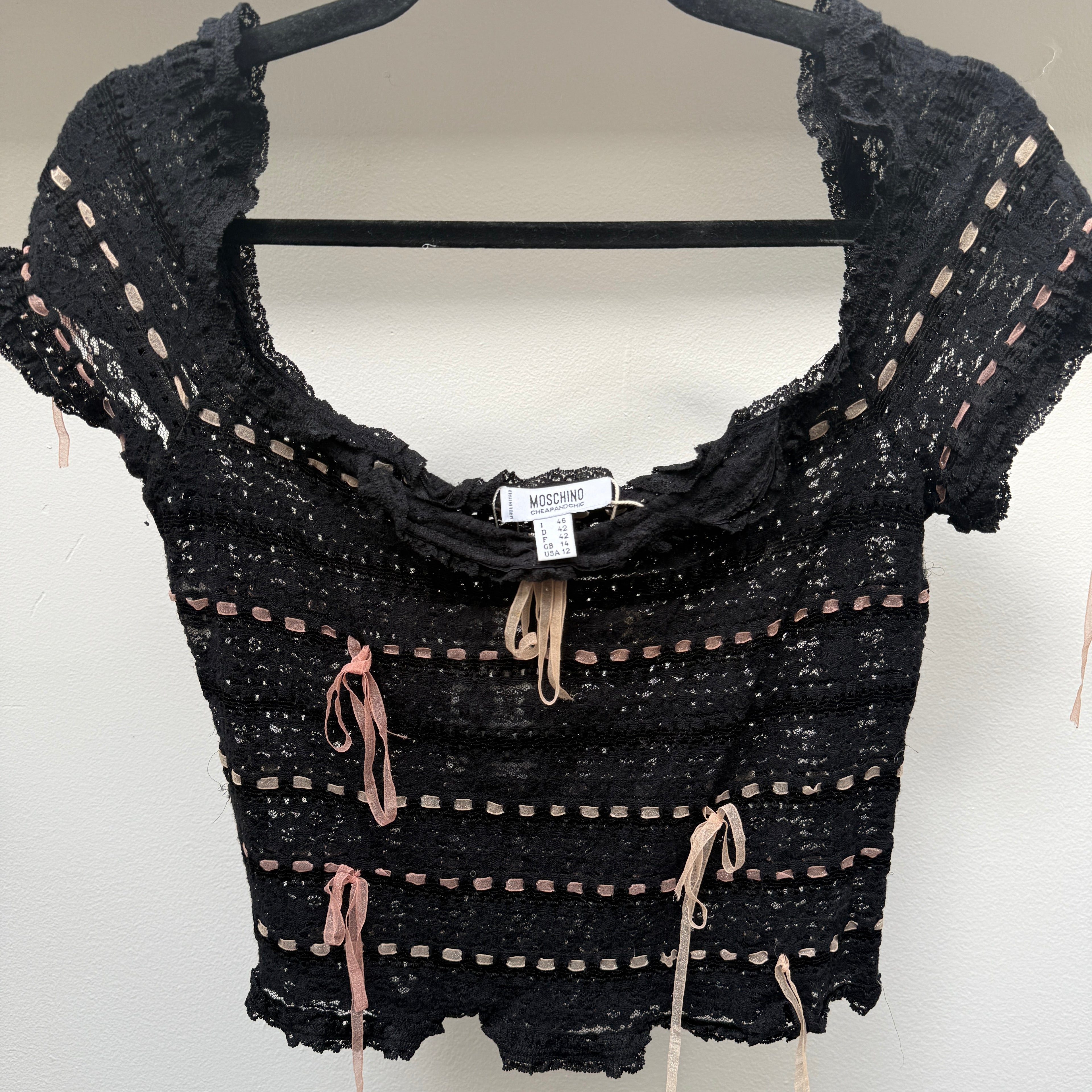 Moschino Lace top with Bows