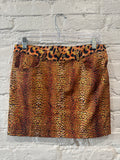 Just Cavalli Animal 
Print Mini Skirt