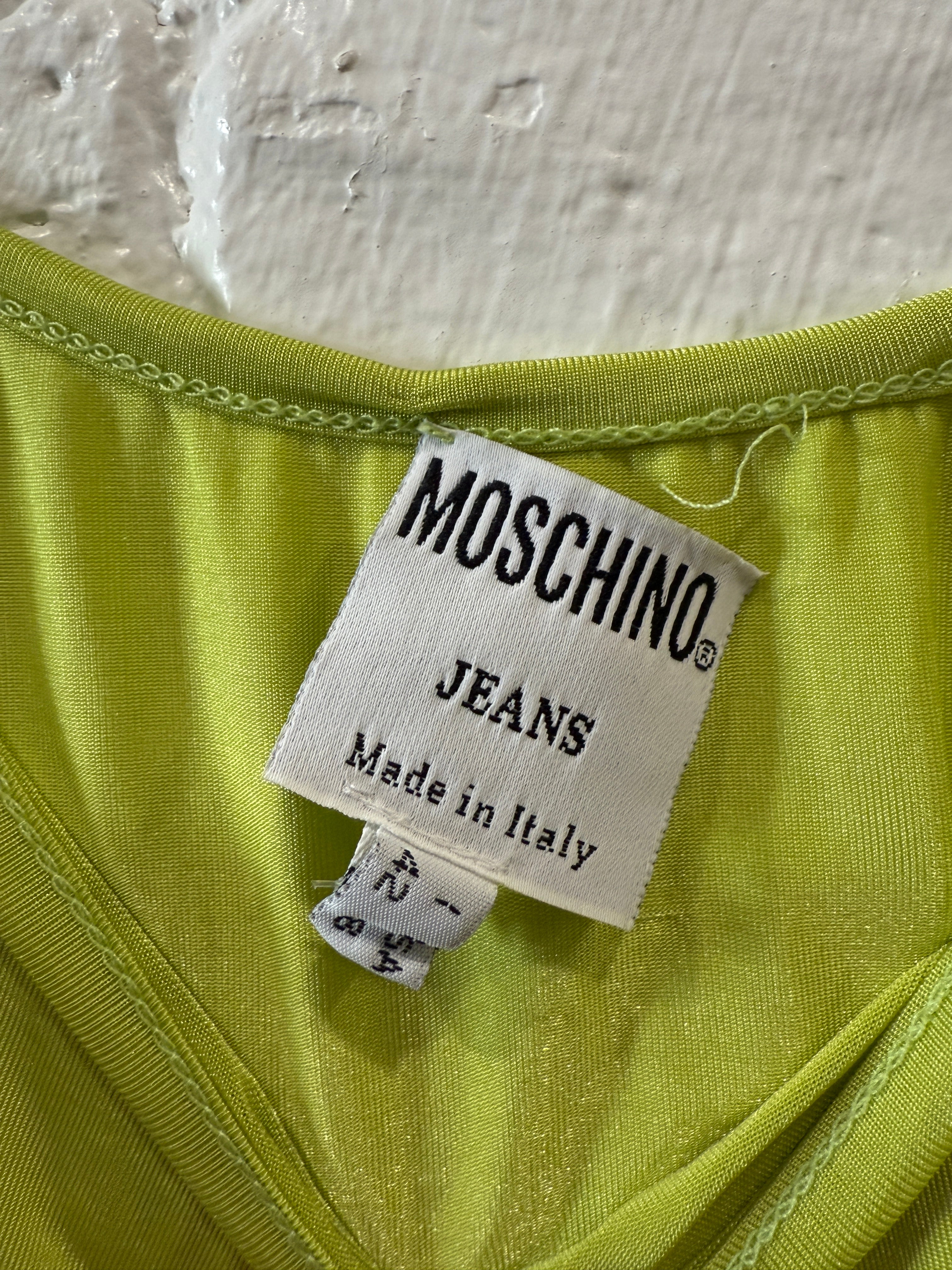 Moschino jeans green cami top