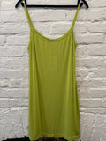 Moschino jeans green cami dress