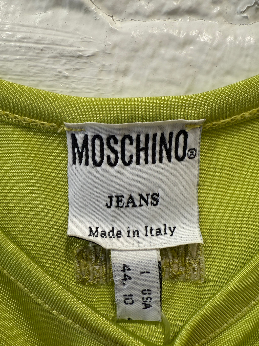 Moschino jeans green cami dress