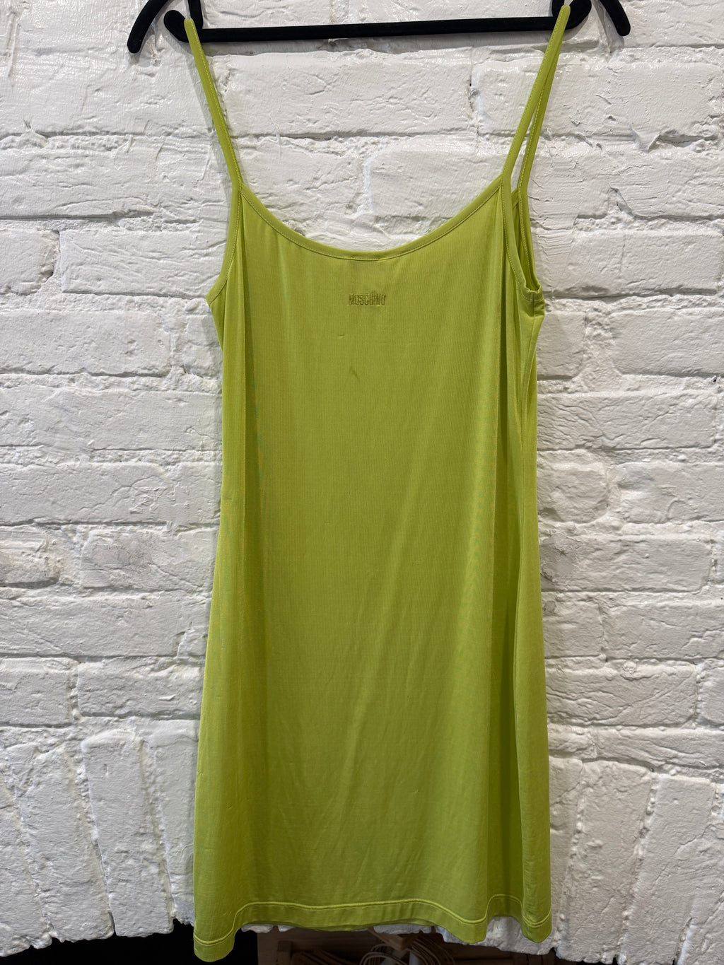 Moschino jeans green cami dress