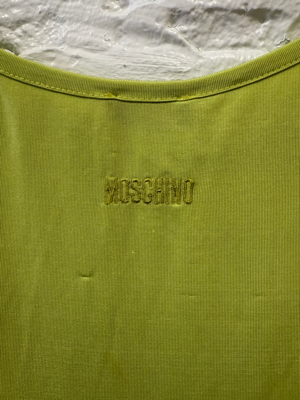 Moschino jeans green cami dress