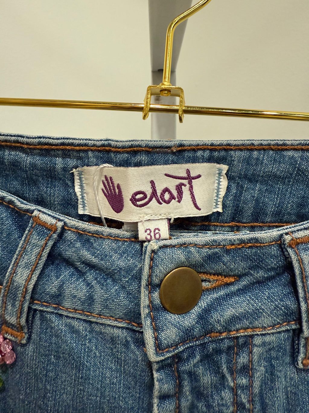 Euro 2000s Beaded Jeans