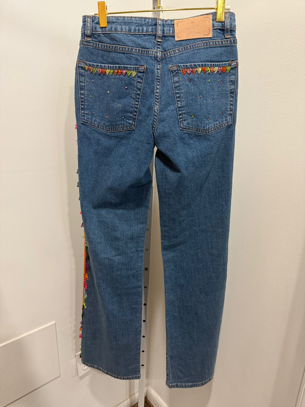 Euro 2000s Beaded Jeans