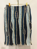 Moschino 
Distressed Denim 
Skirt