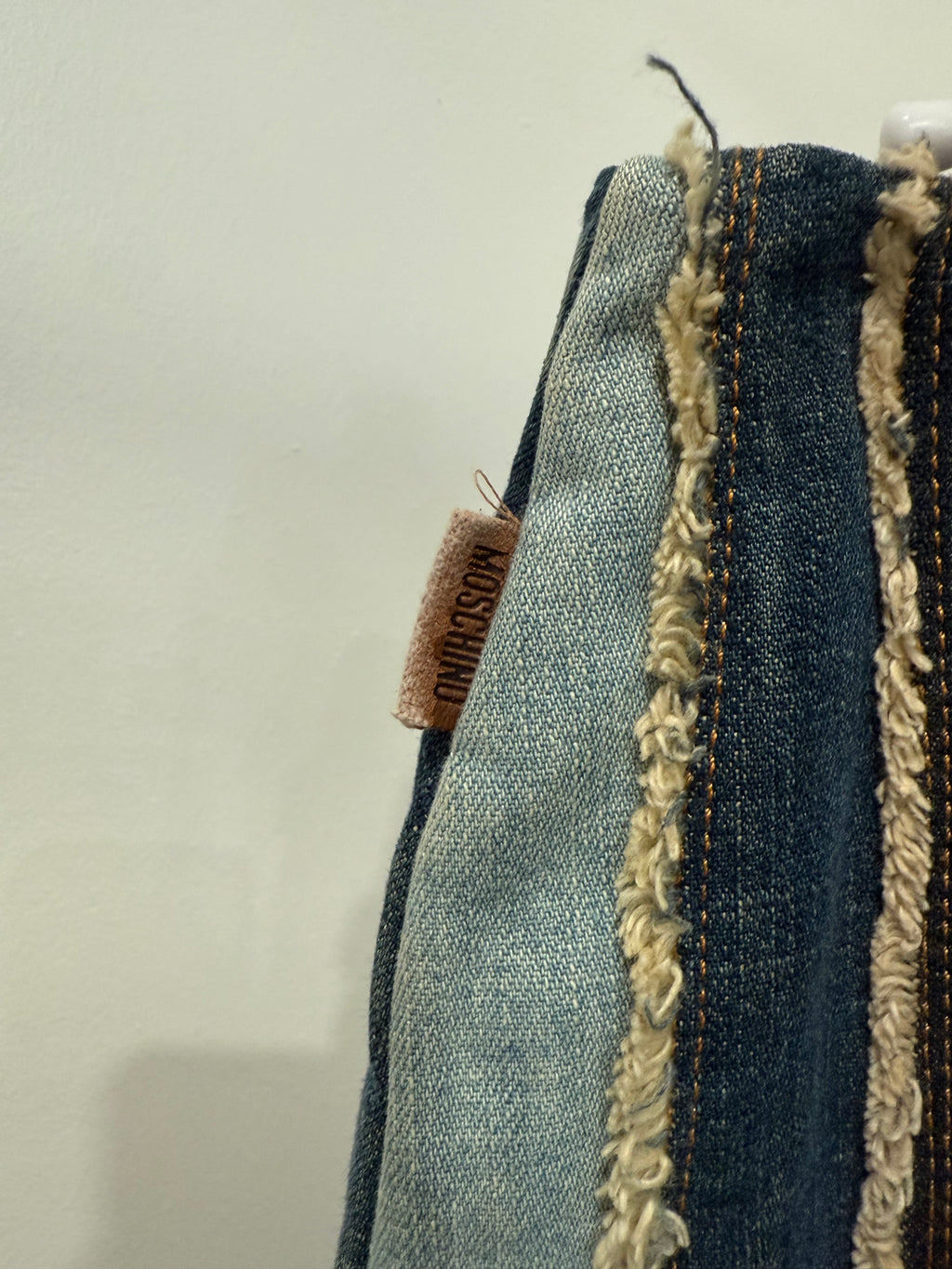 Moschino 
Distressed Denim 
Skirt