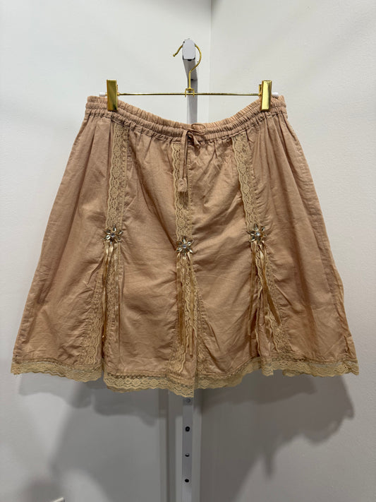 Boho Bedazzled Lace skirt