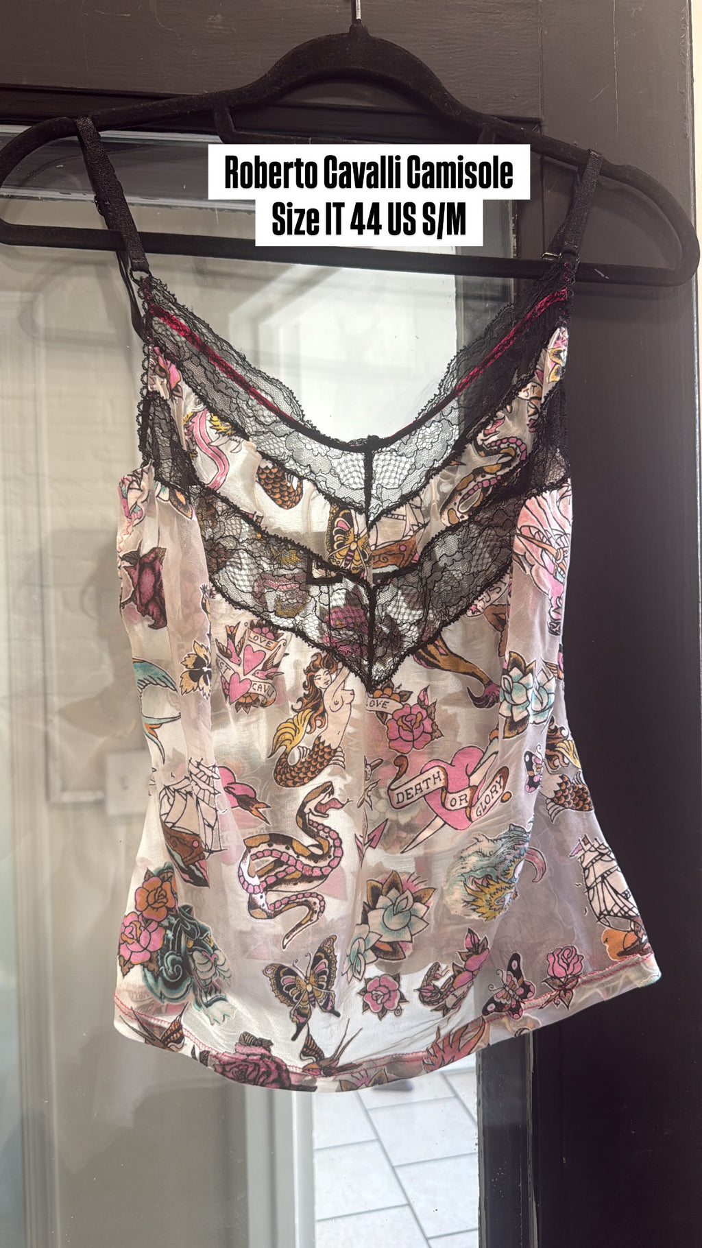 R Cavalli Love theme cami top