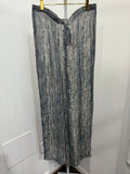 Sheer snakeskin pants