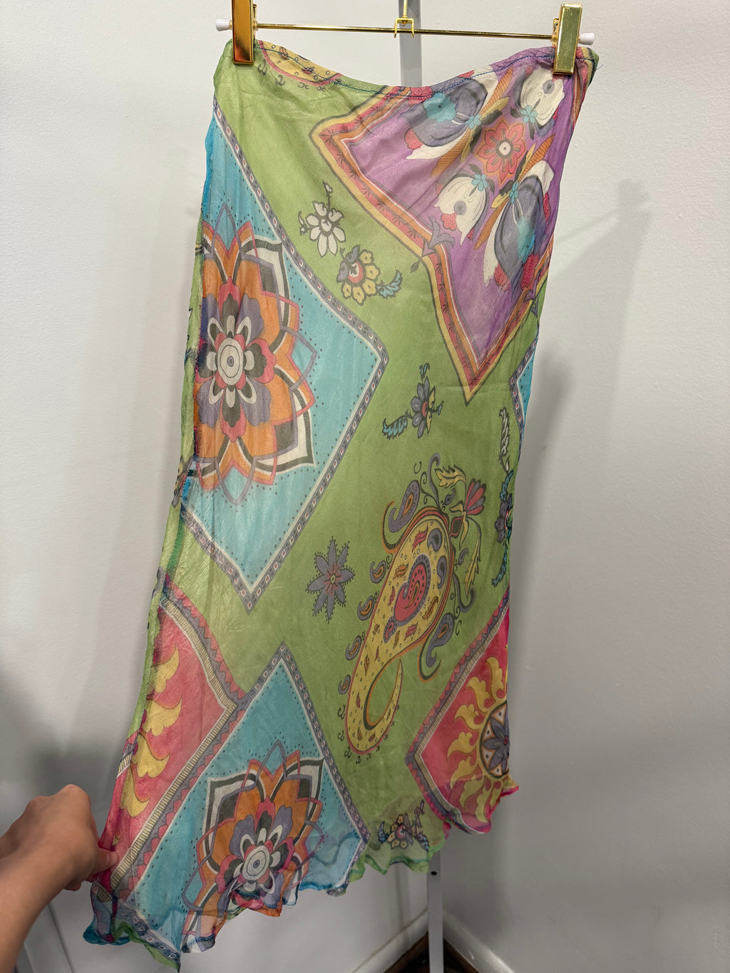 Jeff Galiana silk skirt