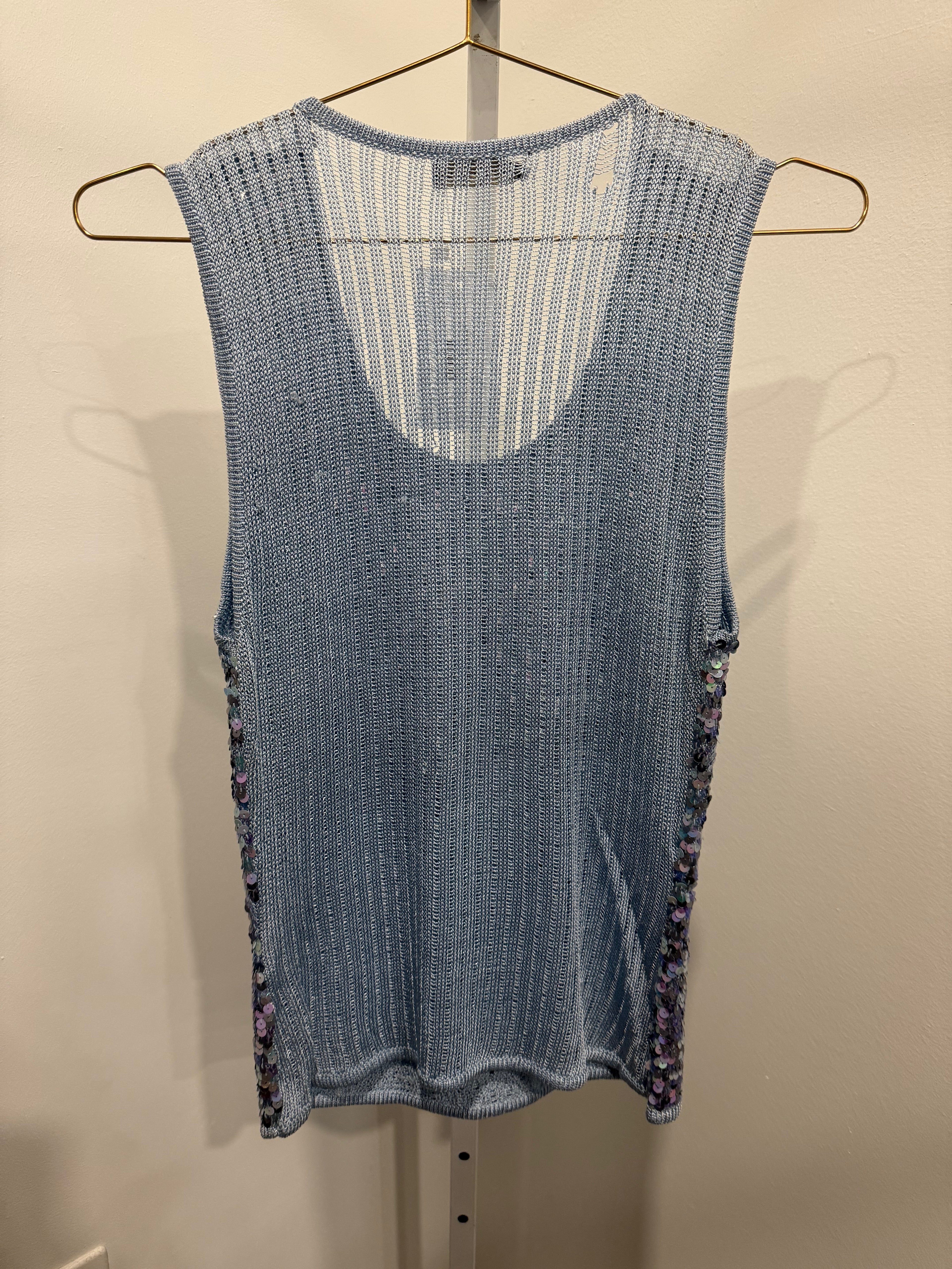 sequin top with star as is