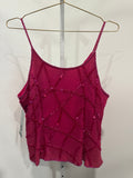 Beaded deadstock pink top