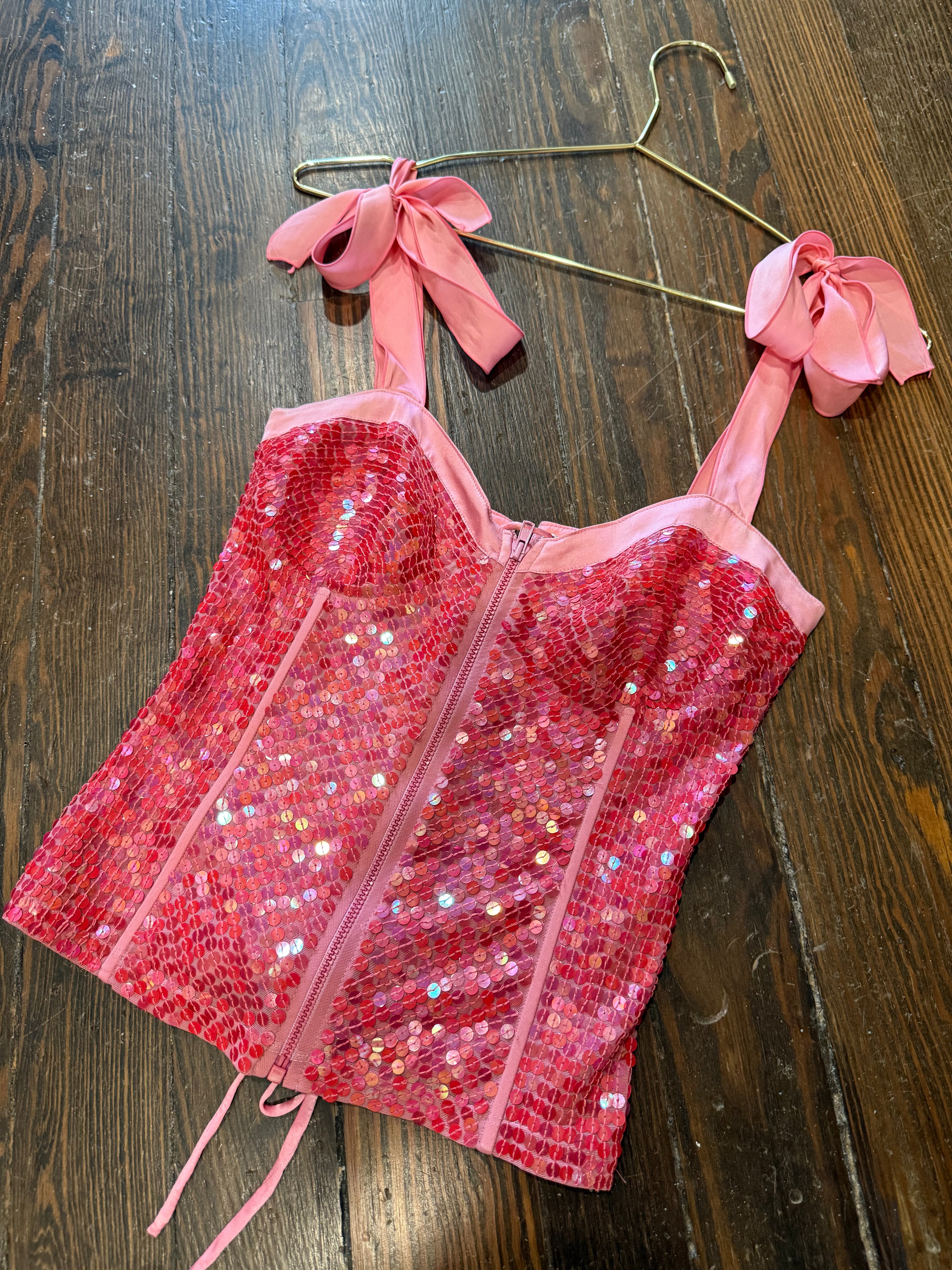 Pinko sequin pink top
