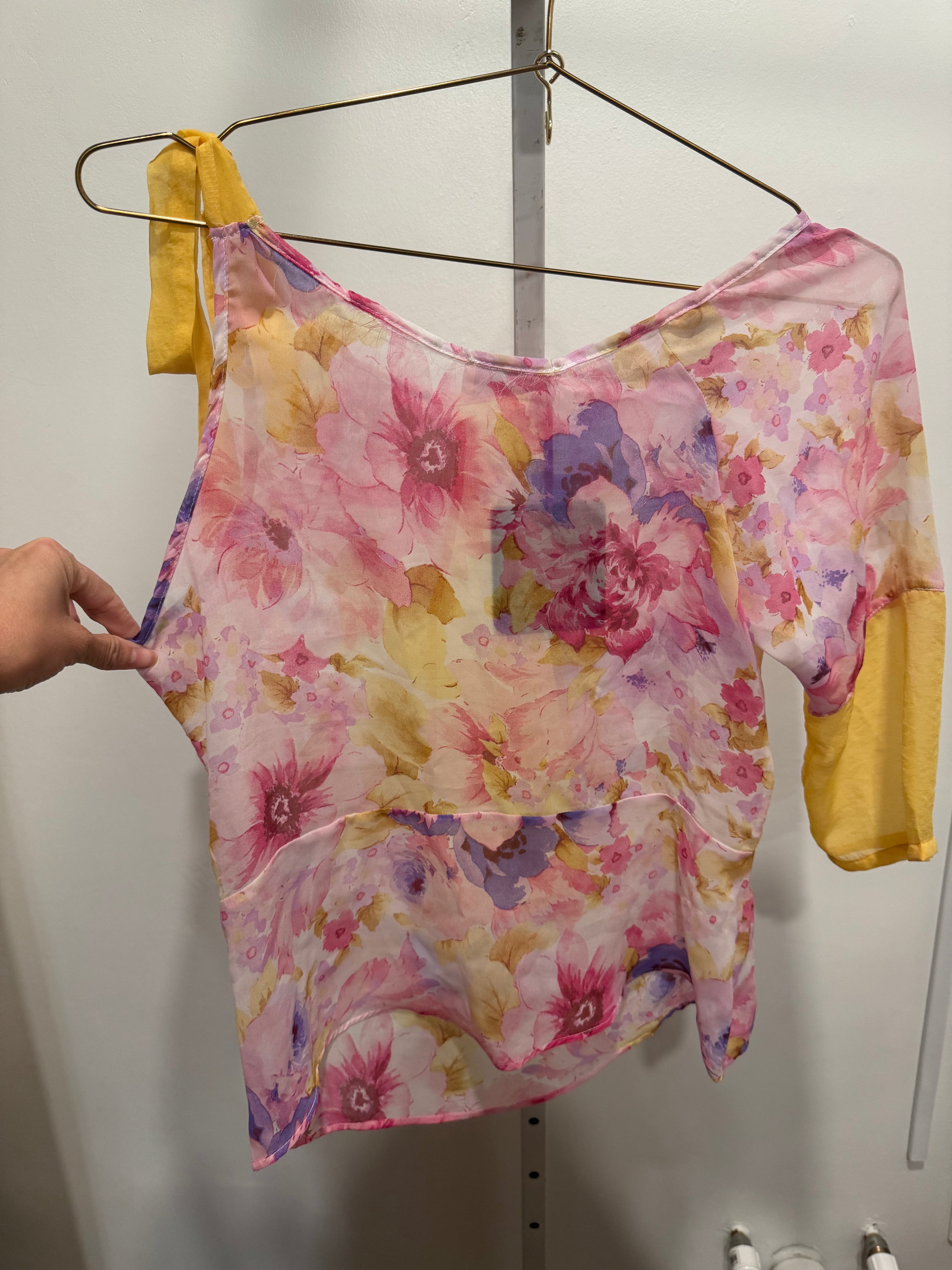 Floral silk Halter set