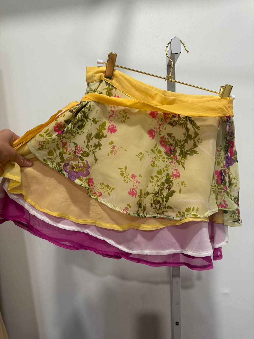 Floral silk Halter set