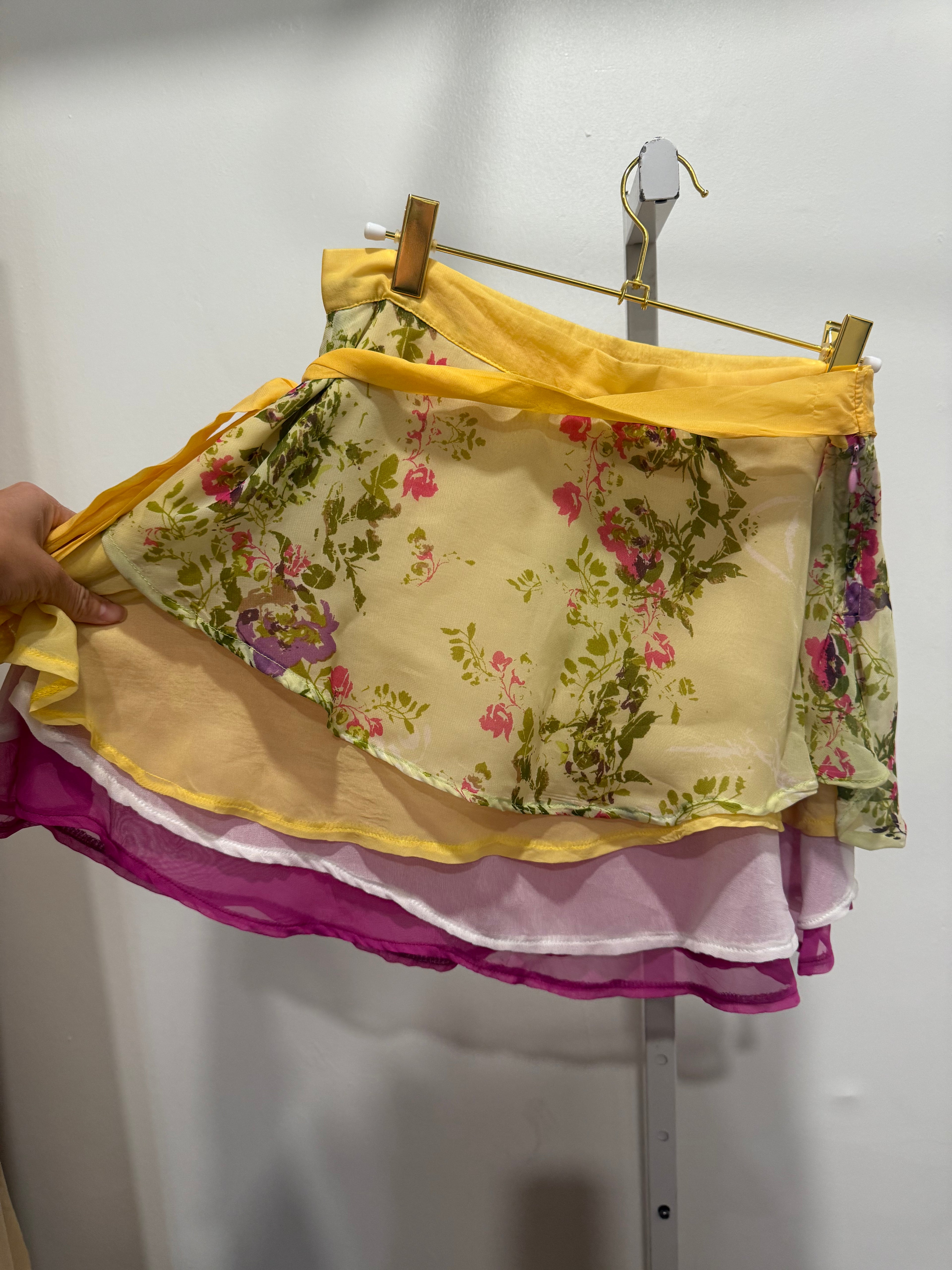 Floral silk Halter set