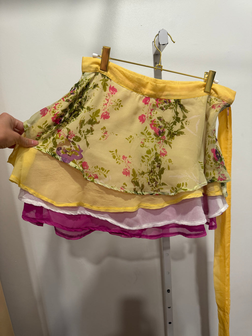Floral silk Halter set