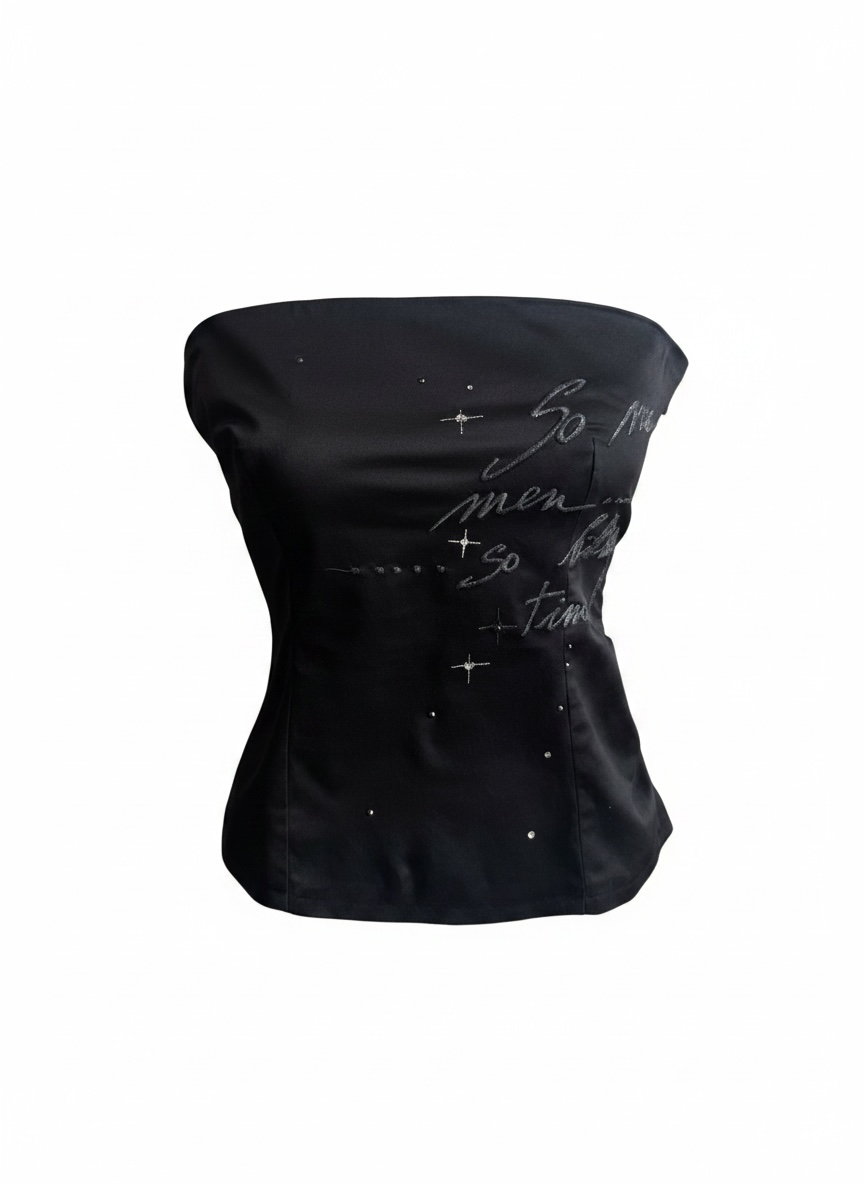 “So Many Men so little time” Miss Sixty Bustier