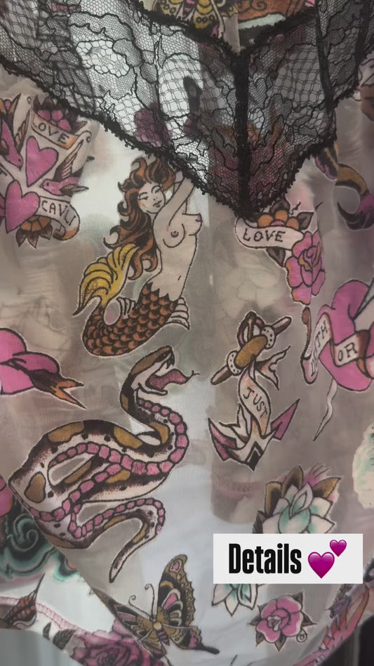 R Cavalli Love theme cami top